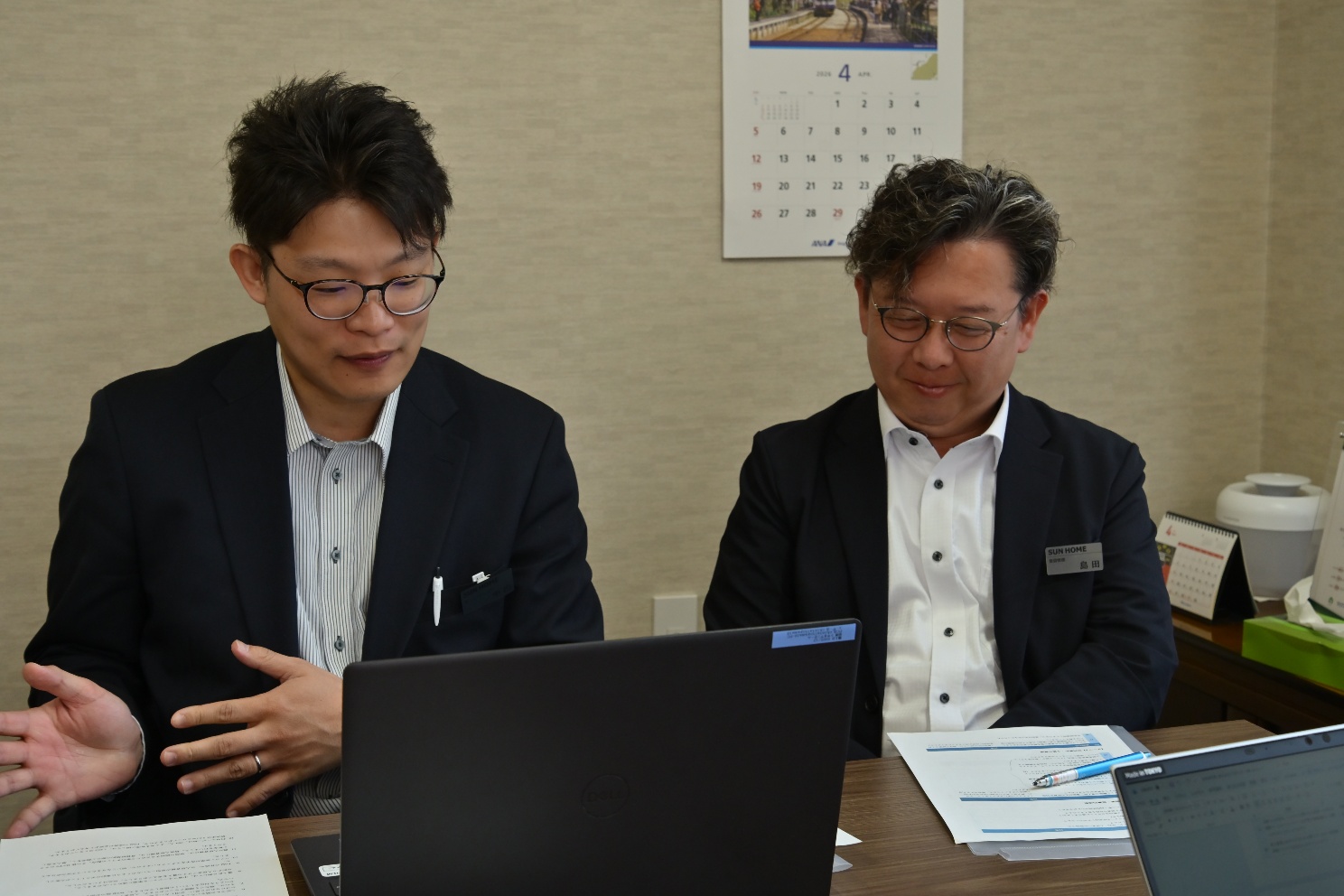 入居者アプリ導入前の課題を語る中田裕馬氏と島田和章氏｜とやまサンホームのGMO賃貸DX導入事例