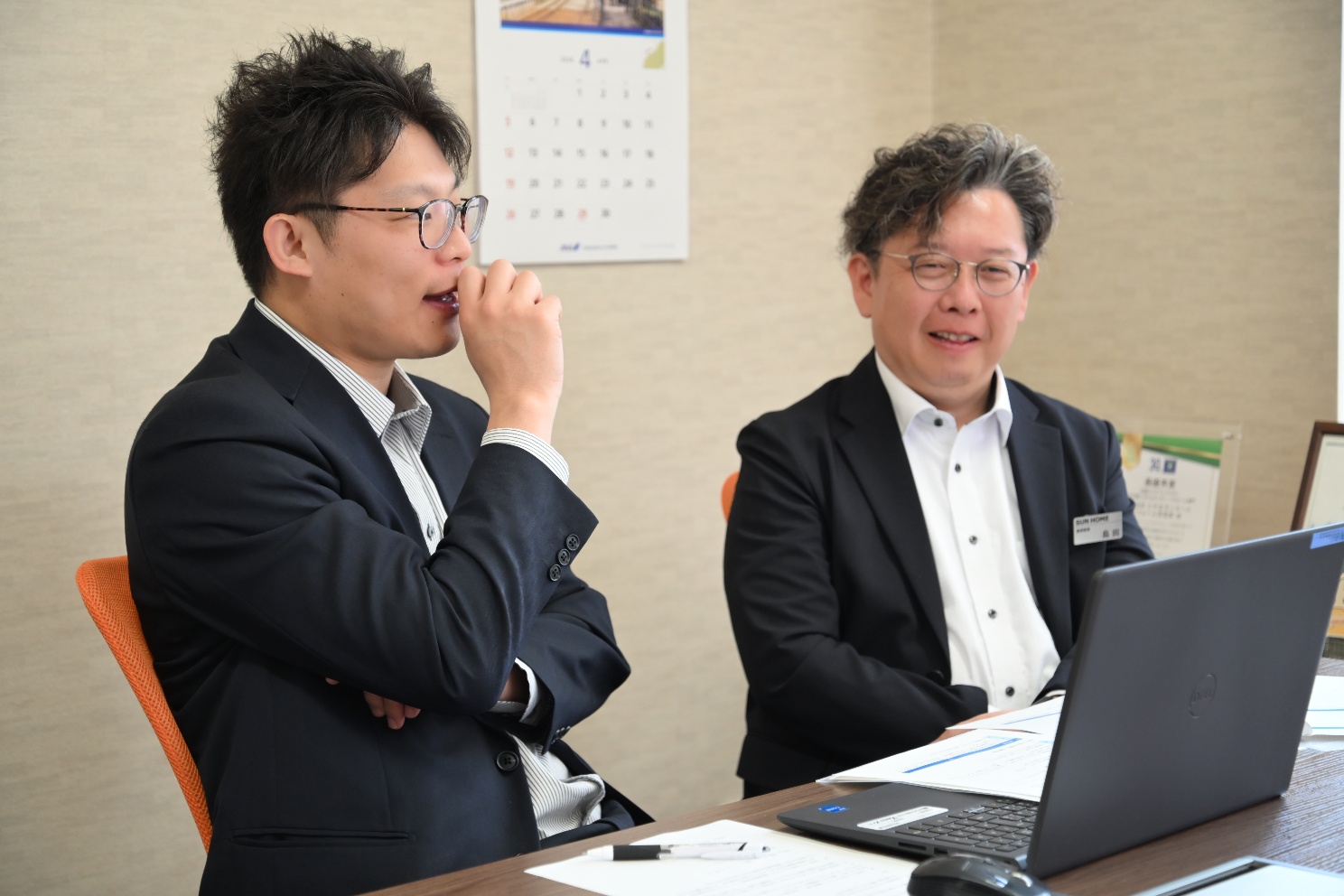 チャット機能による業務の変化を語る中田裕馬氏と島田和章氏｜とやまサンホームのGMO賃貸DX導入事例